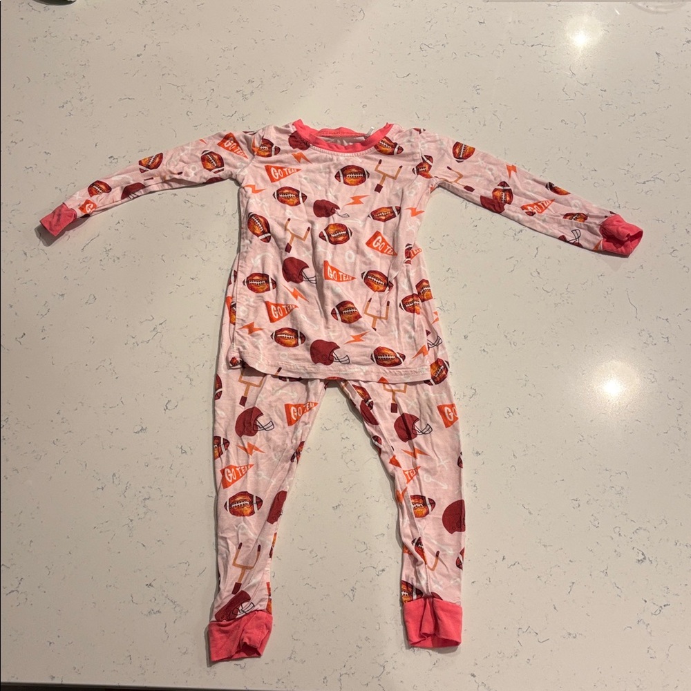 Baby Football Season Pajama Set